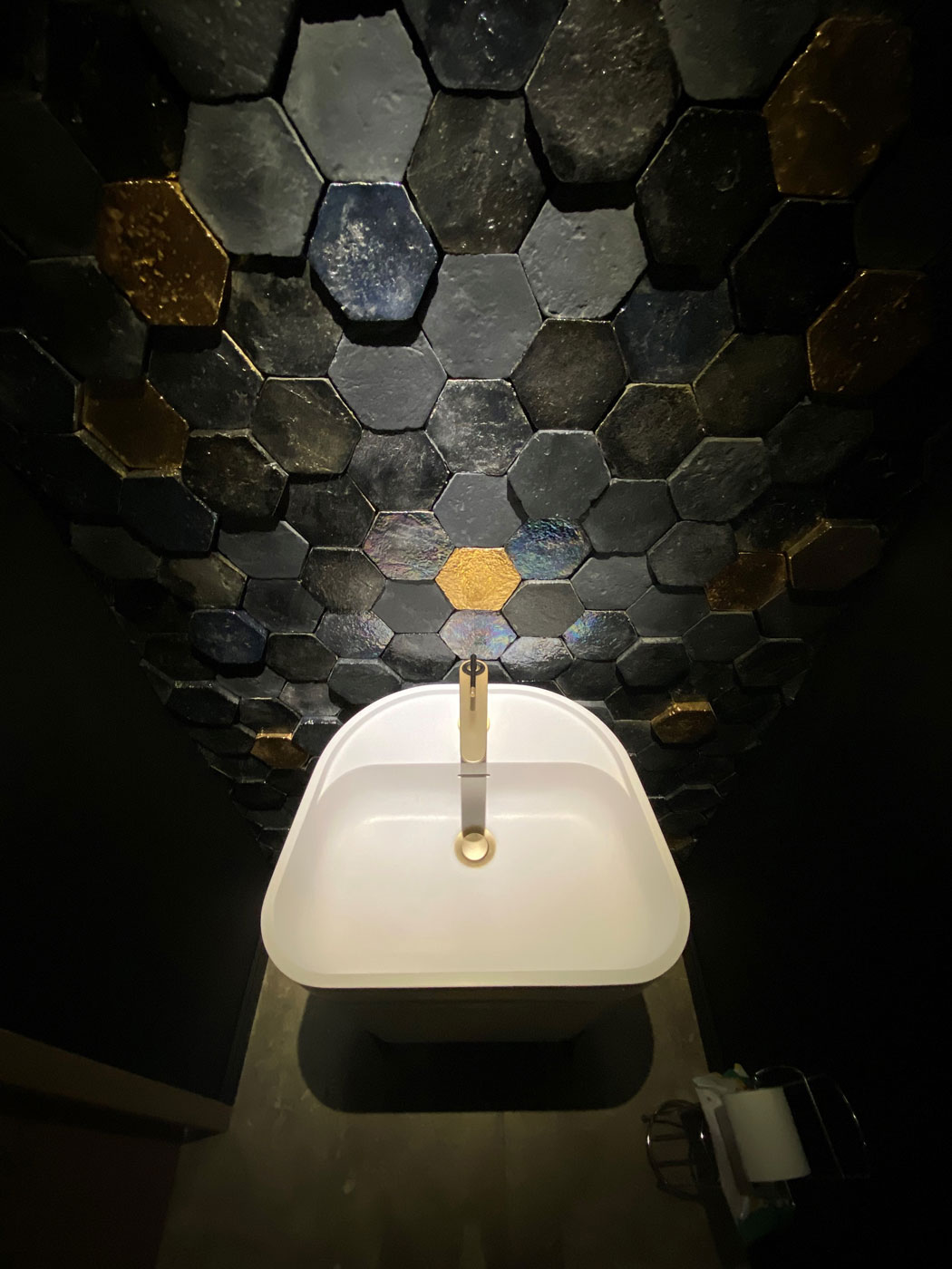 Réalisation WC, carrelage en grès - Mme & Mr P - TRIADE, BAILLEUL, NORD, FRANCE