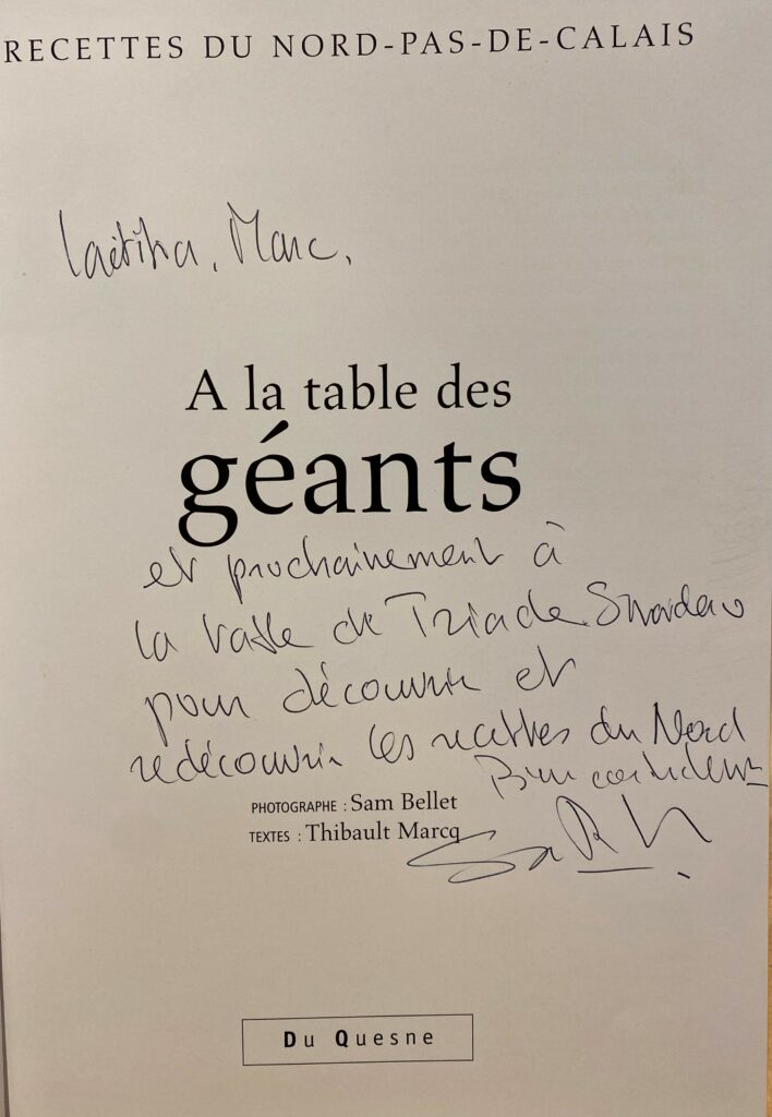 CUISINISTE A BAILLEUL- RECETTE COUP DE COEUR - A LA TABLE DES GEANTS. TRIADE- TRIADE Bailleul - Nord de France - pas de calais - Lille - Les Flandres - le Touquet Paris plage -La Belgique
